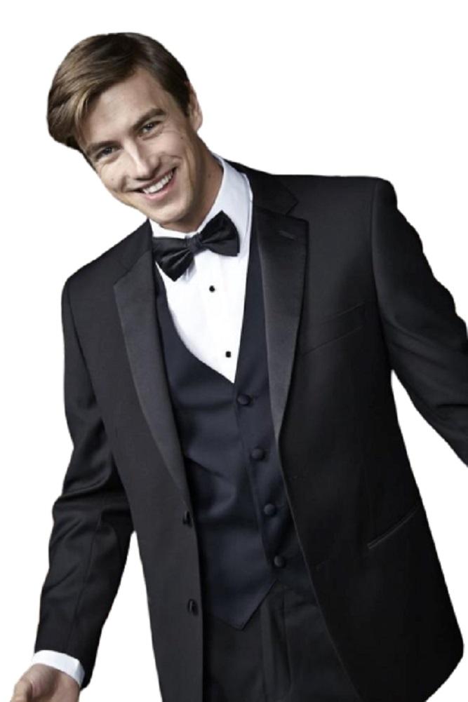 "Barcelona" Black Tuxedo Jacket Notch