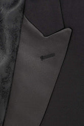 "Milan" Black Tuxedo Jacket Peak 